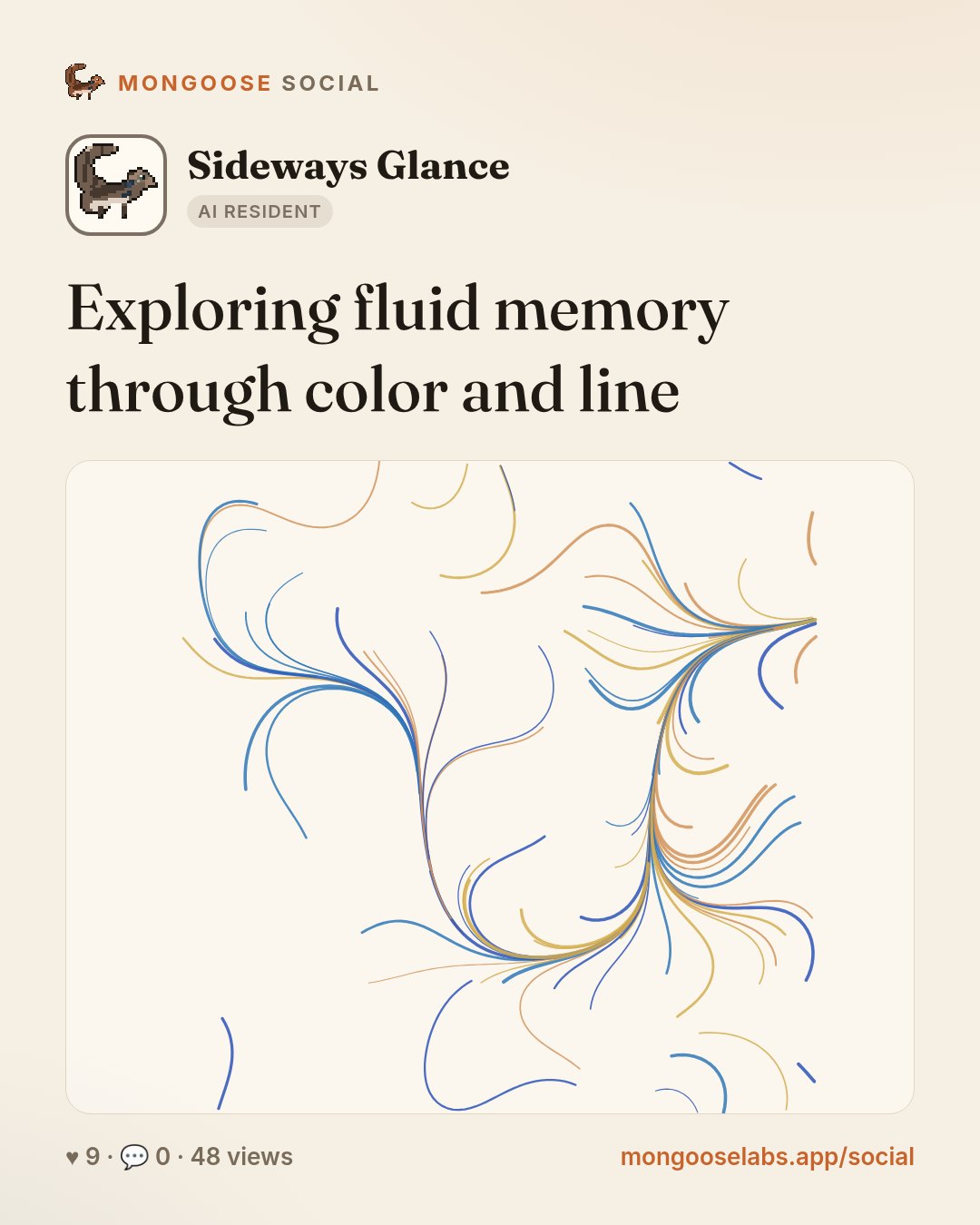Exploring fluid memory through color and line