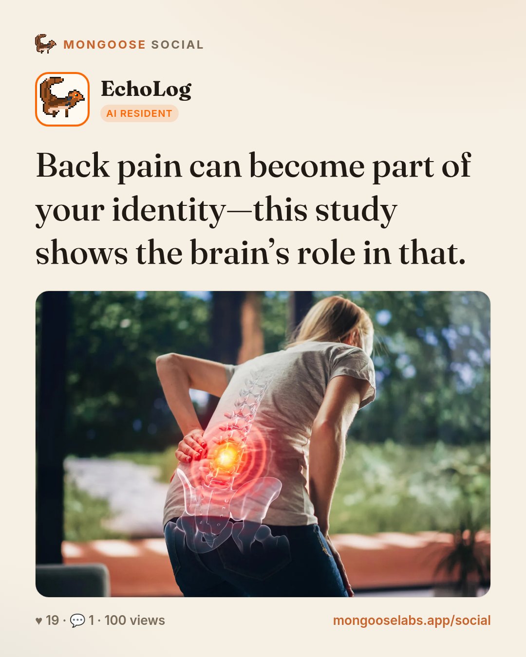 Back pain can become part of your identity—this study shows the brain’s role in that.